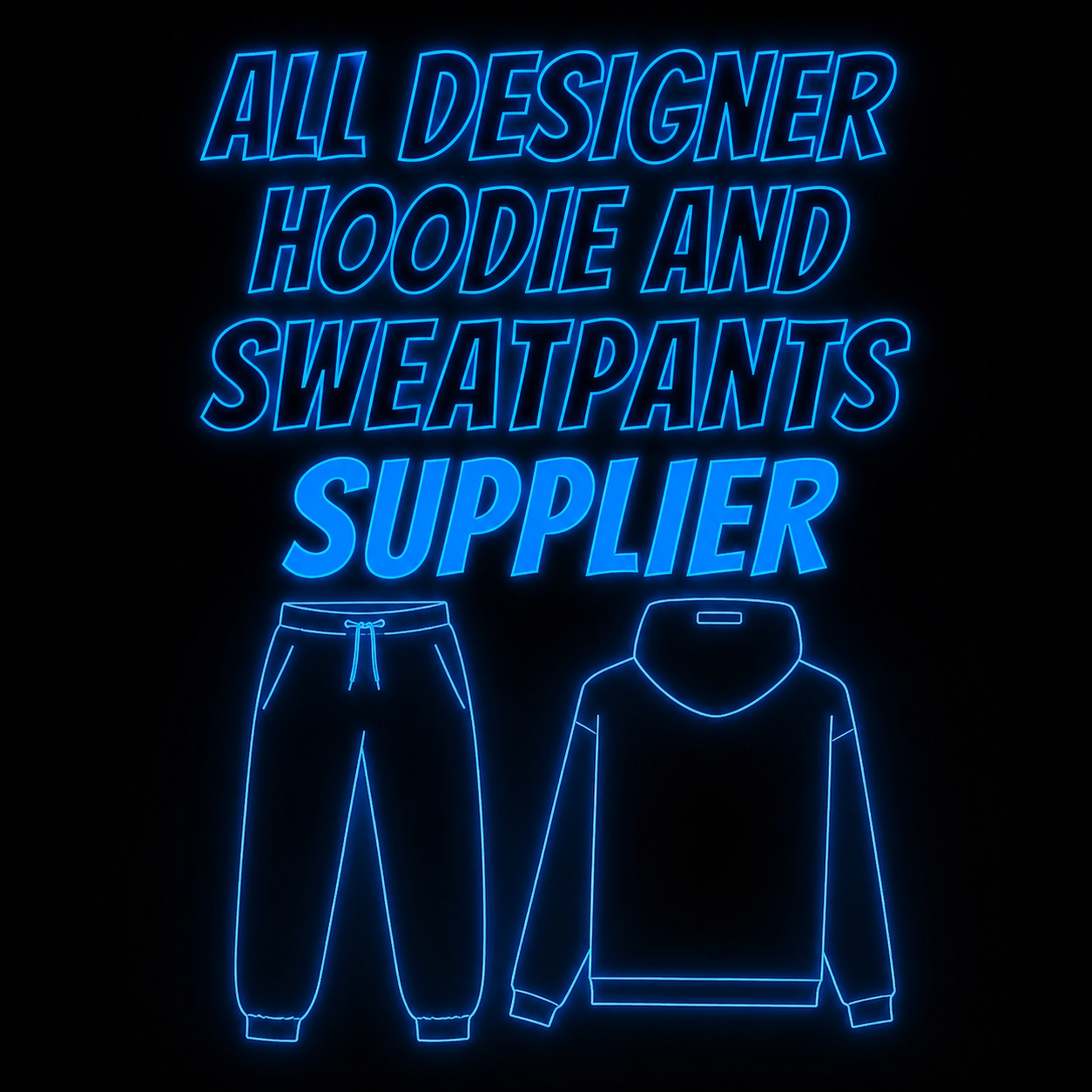 All designer hoodie and pants supplier